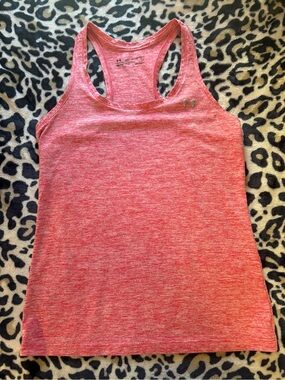 Under Armour Heathered Pink Racerback Performance Tank